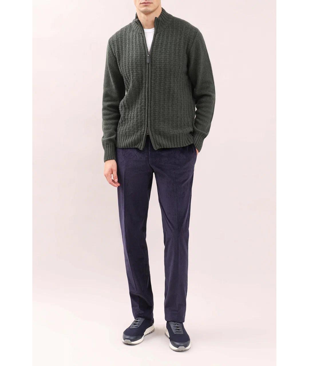 CANALI Зеленый шерстяной кардиган, фото 5