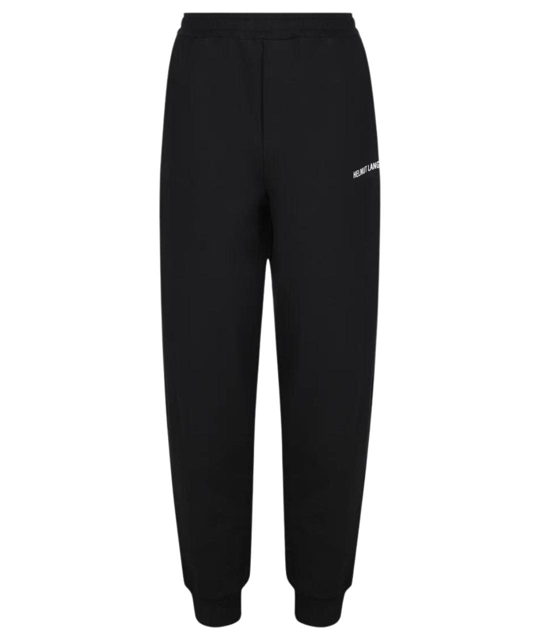 HELMUT LANG Черные хлопковые повседневные брюки, фото 1