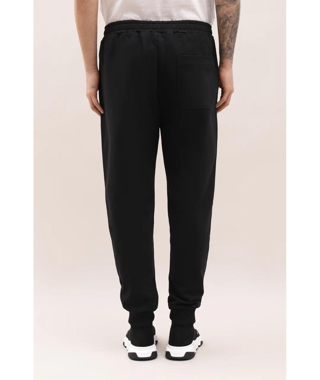 HELMUT LANG Черные хлопковые повседневные брюки, фото 3