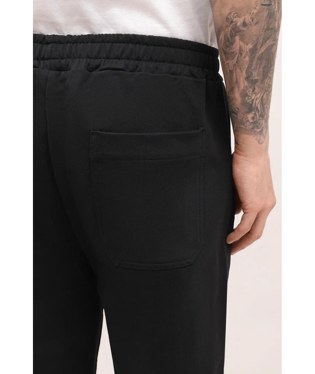 HELMUT LANG Черные хлопковые повседневные брюки, фото 5