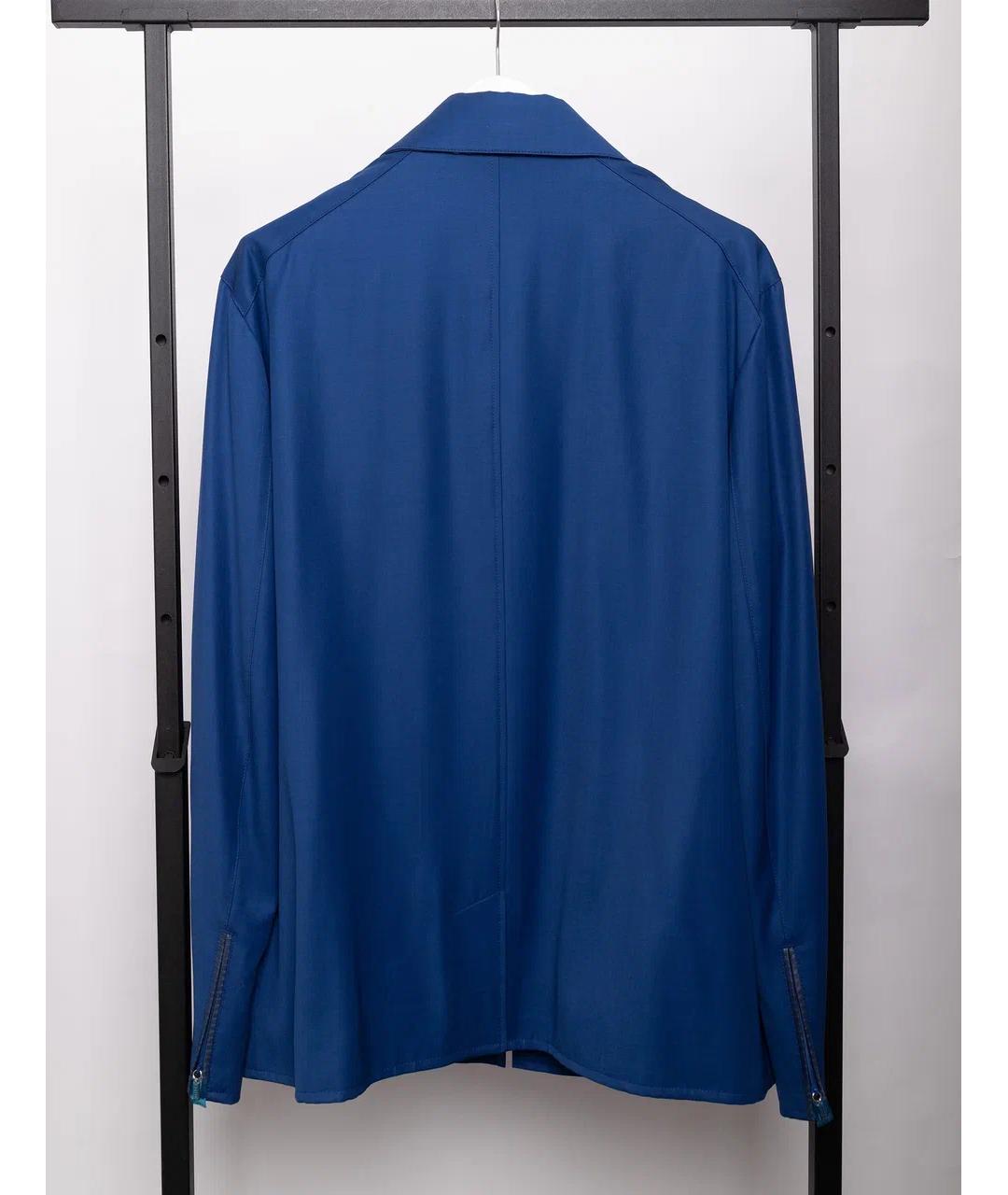 ZILLI Синяя шерстяная парка, фото 7