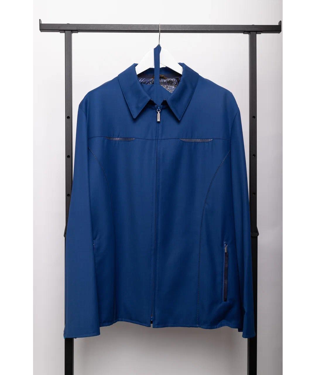 ZILLI Синяя шерстяная парка, фото 4