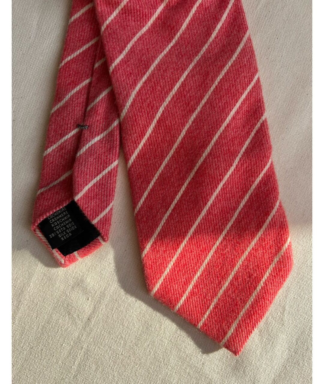 ERMENEGILDO ZEGNA Розовый шерстяной галстук, фото 2