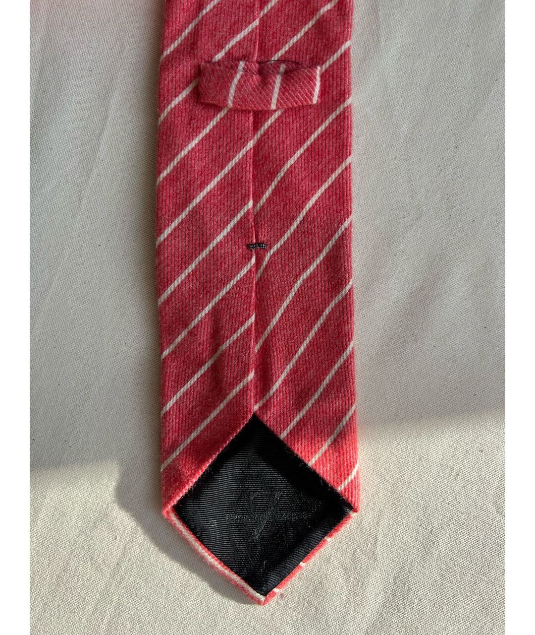 ERMENEGILDO ZEGNA Розовый шерстяной галстук, фото 3