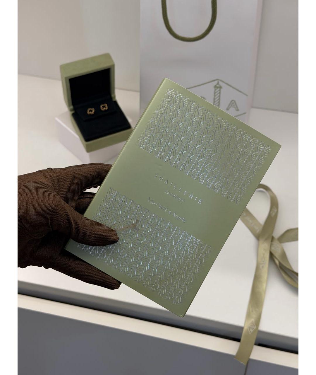 VAN CLEEF & ARPELS Черные серьги из желтого золота, фото 3