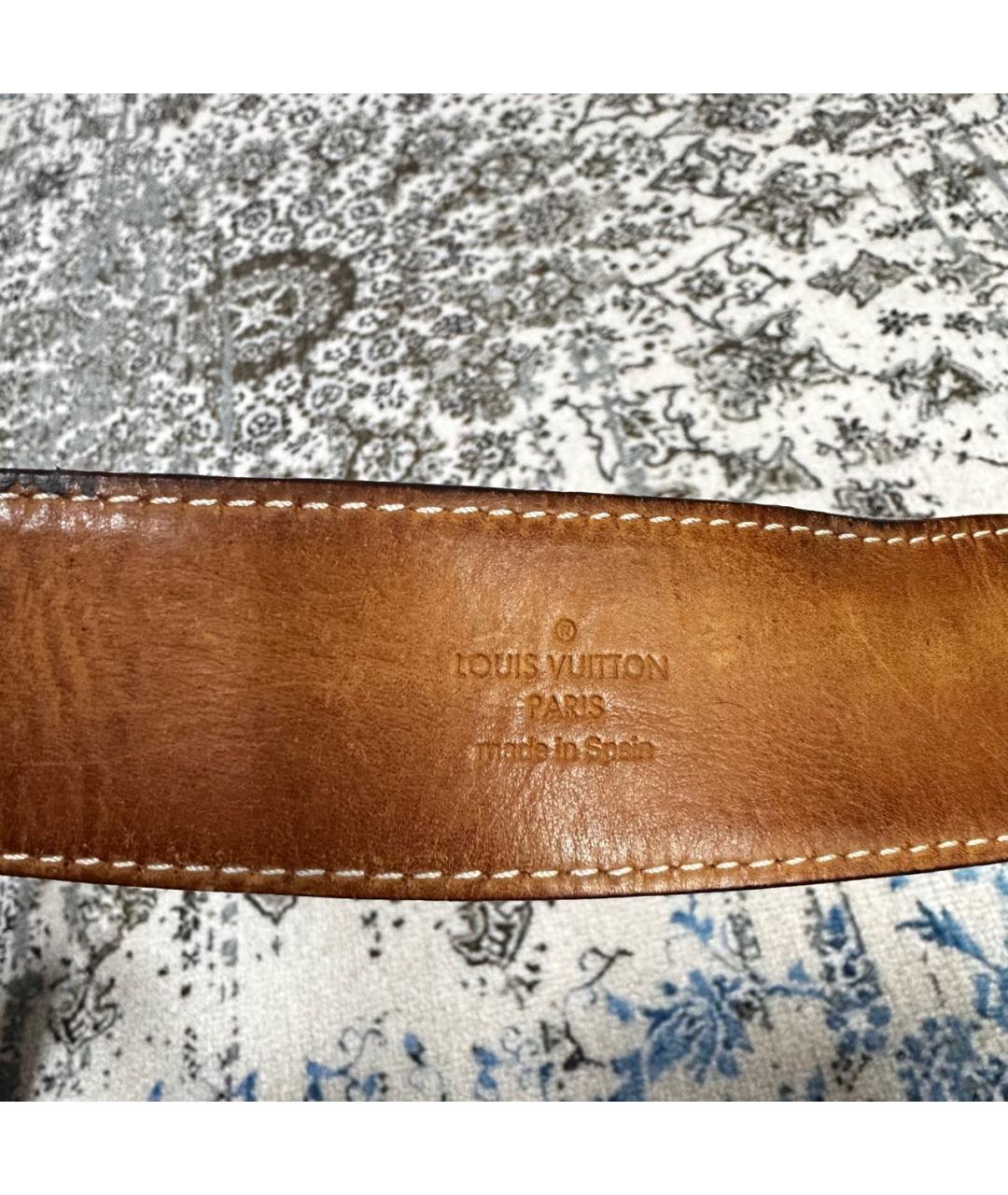 LOUIS VUITTON Коричневый ремень, фото 3