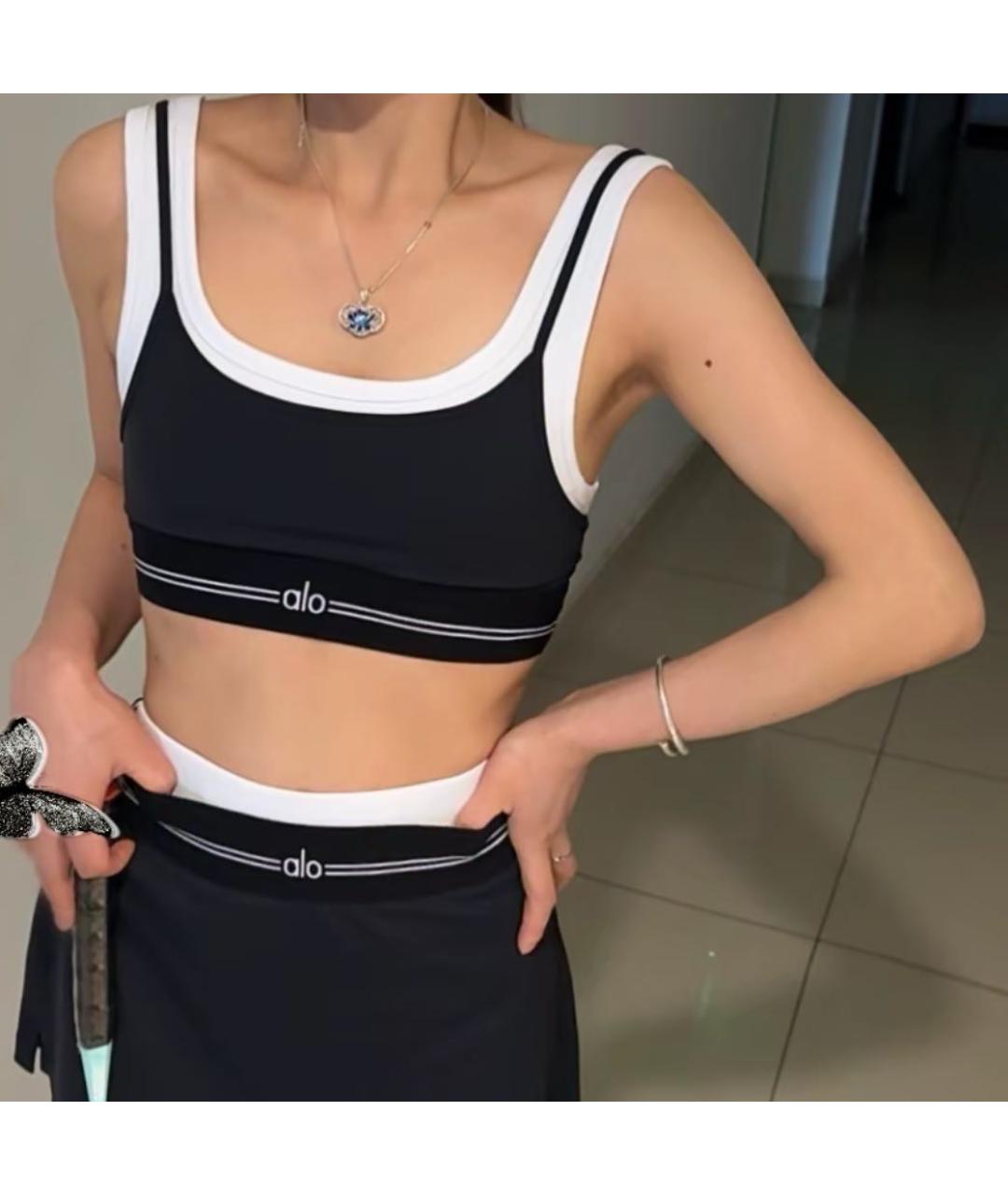 ALO YOGA Черный бюстгалтеры, фото 4