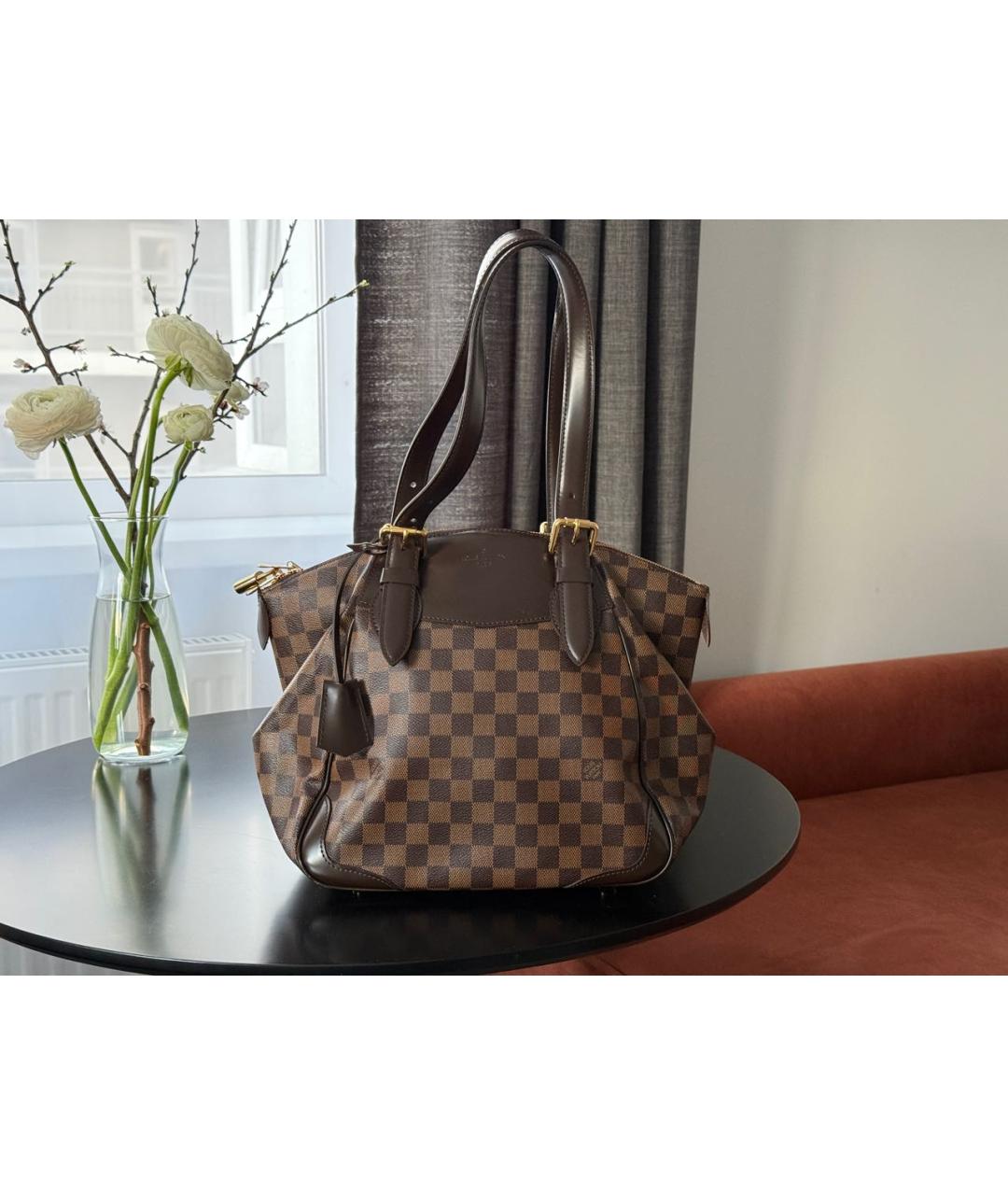 LOUIS VUITTON Коричневая сумка тоут, фото 5