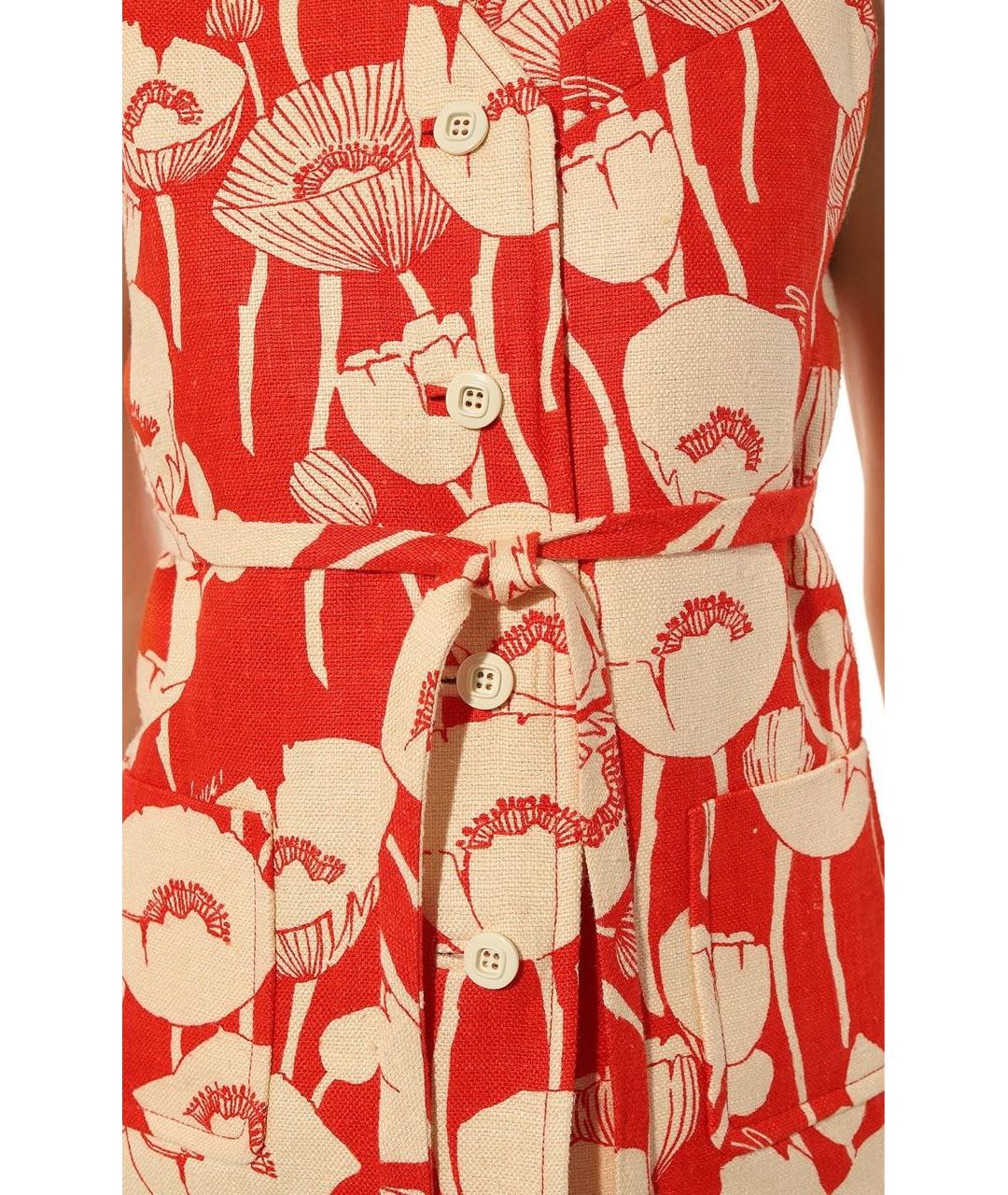 GUCCI Красный шелковый жилет, фото 5