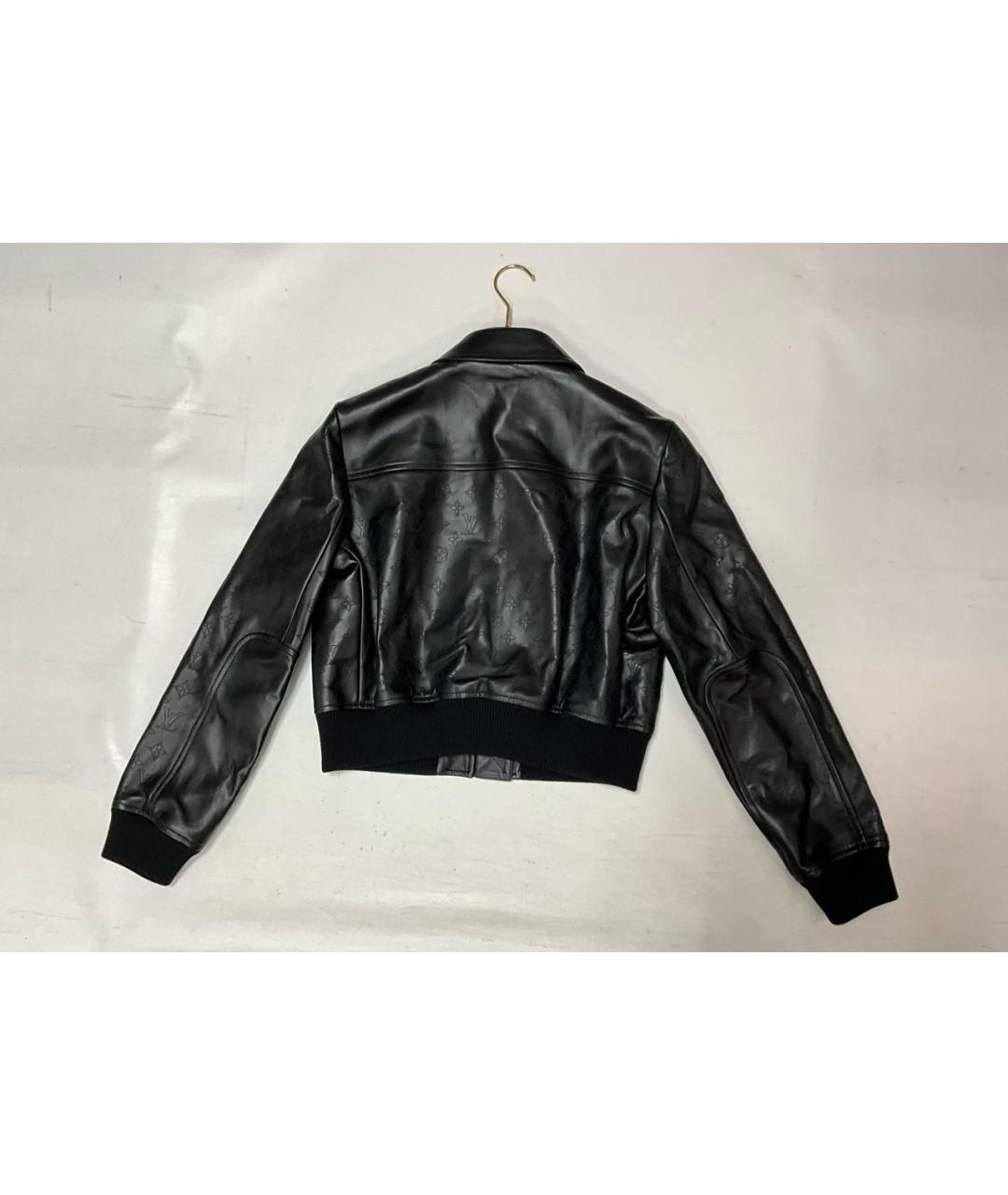 LOUIS VUITTON Черная кожаная куртка, фото 6