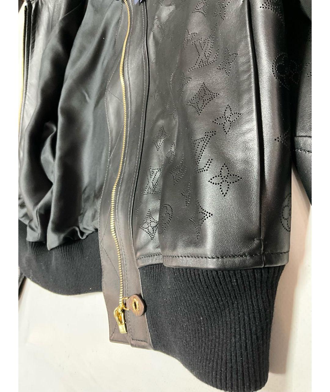 LOUIS VUITTON Черная кожаная куртка, фото 4