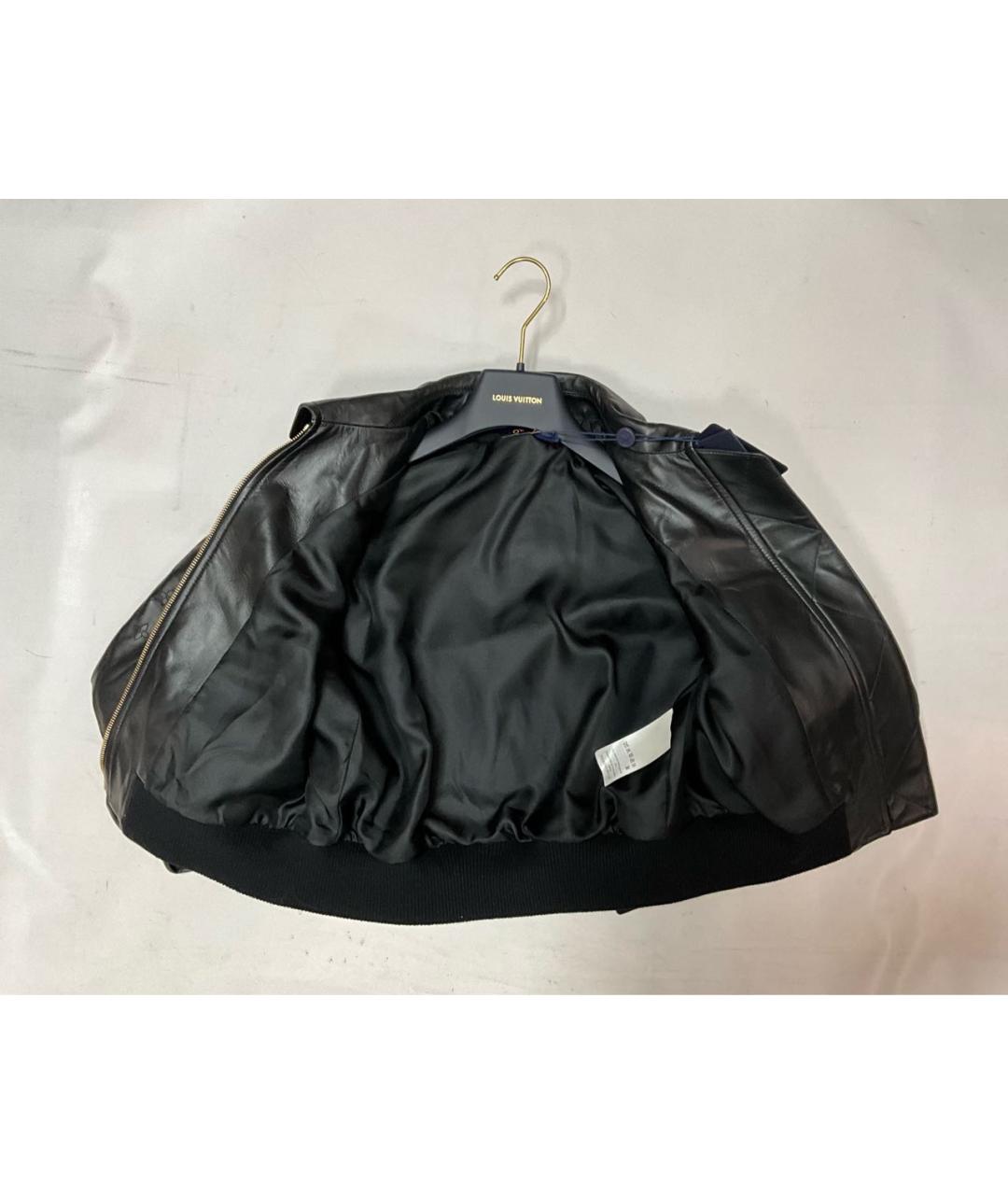 LOUIS VUITTON Черная кожаная куртка, фото 2