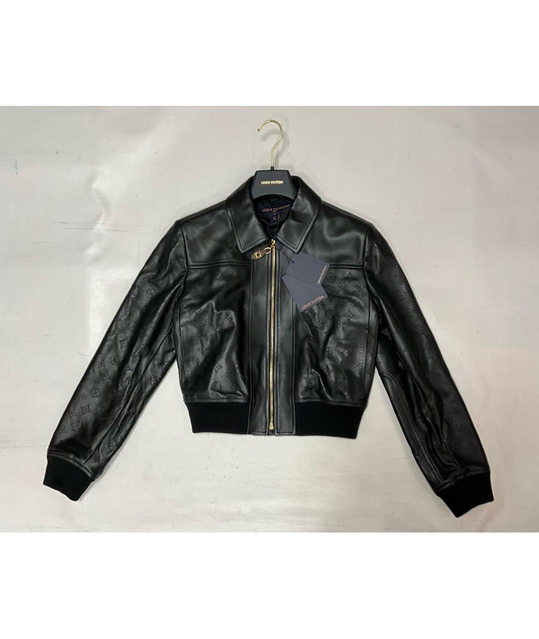 LOUIS VUITTON Черная кожаная куртка, фото 9