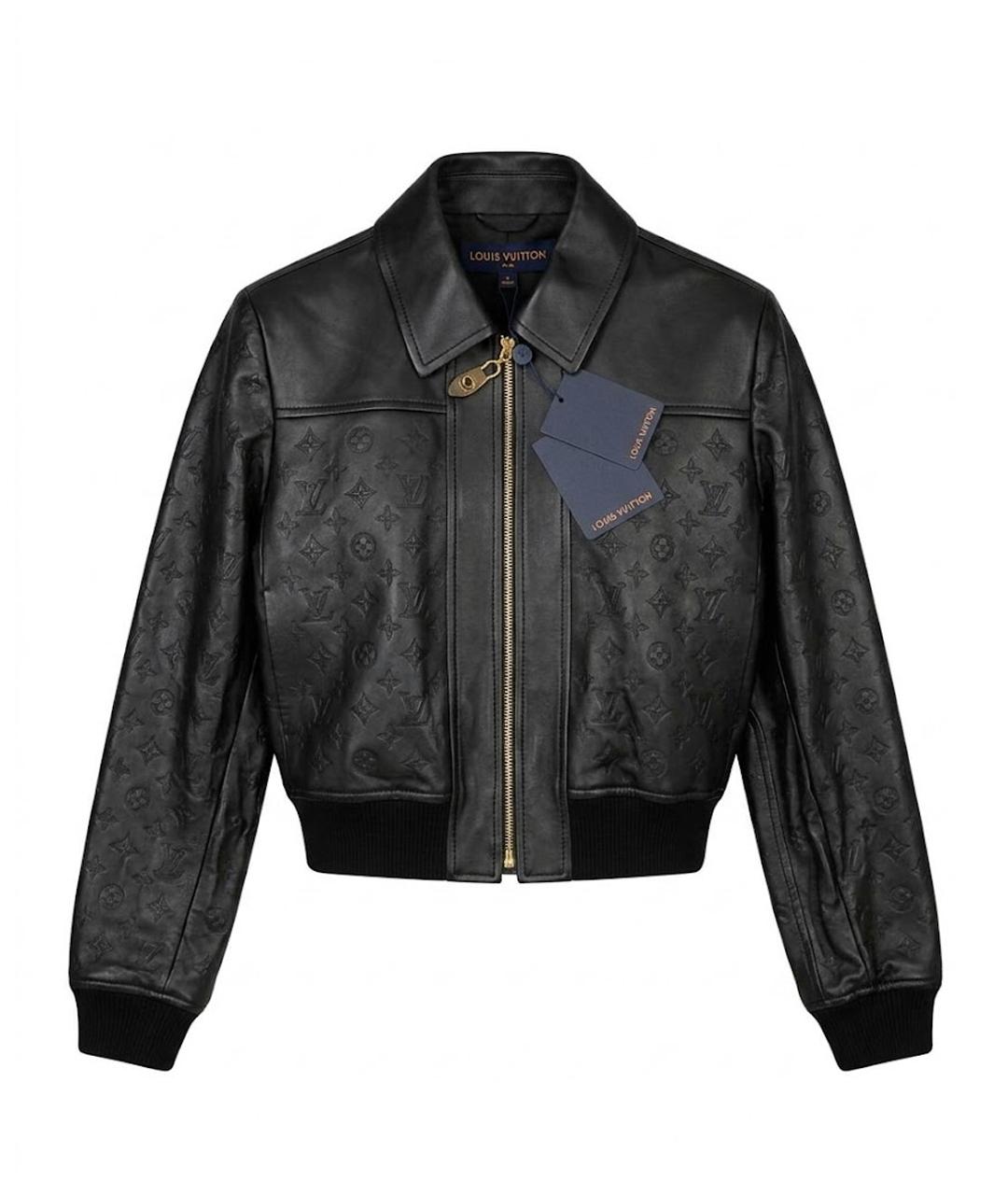 LOUIS VUITTON Черная кожаная куртка, фото 1