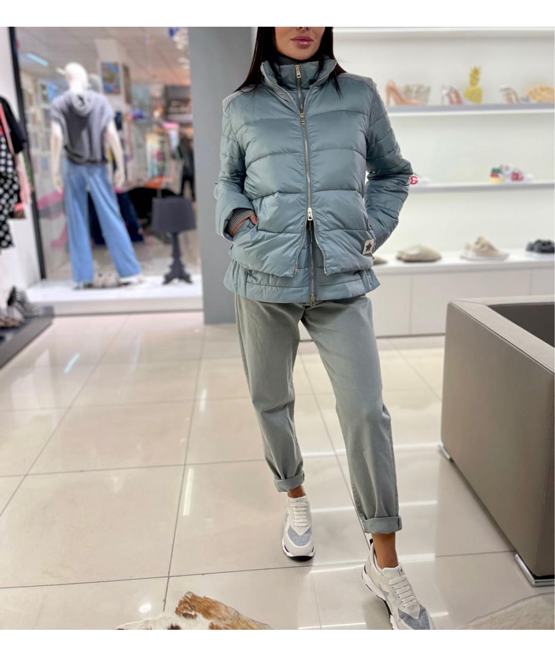 LORENA ANTONIAZZI Зеленый полиэстеровый жилет, фото 5