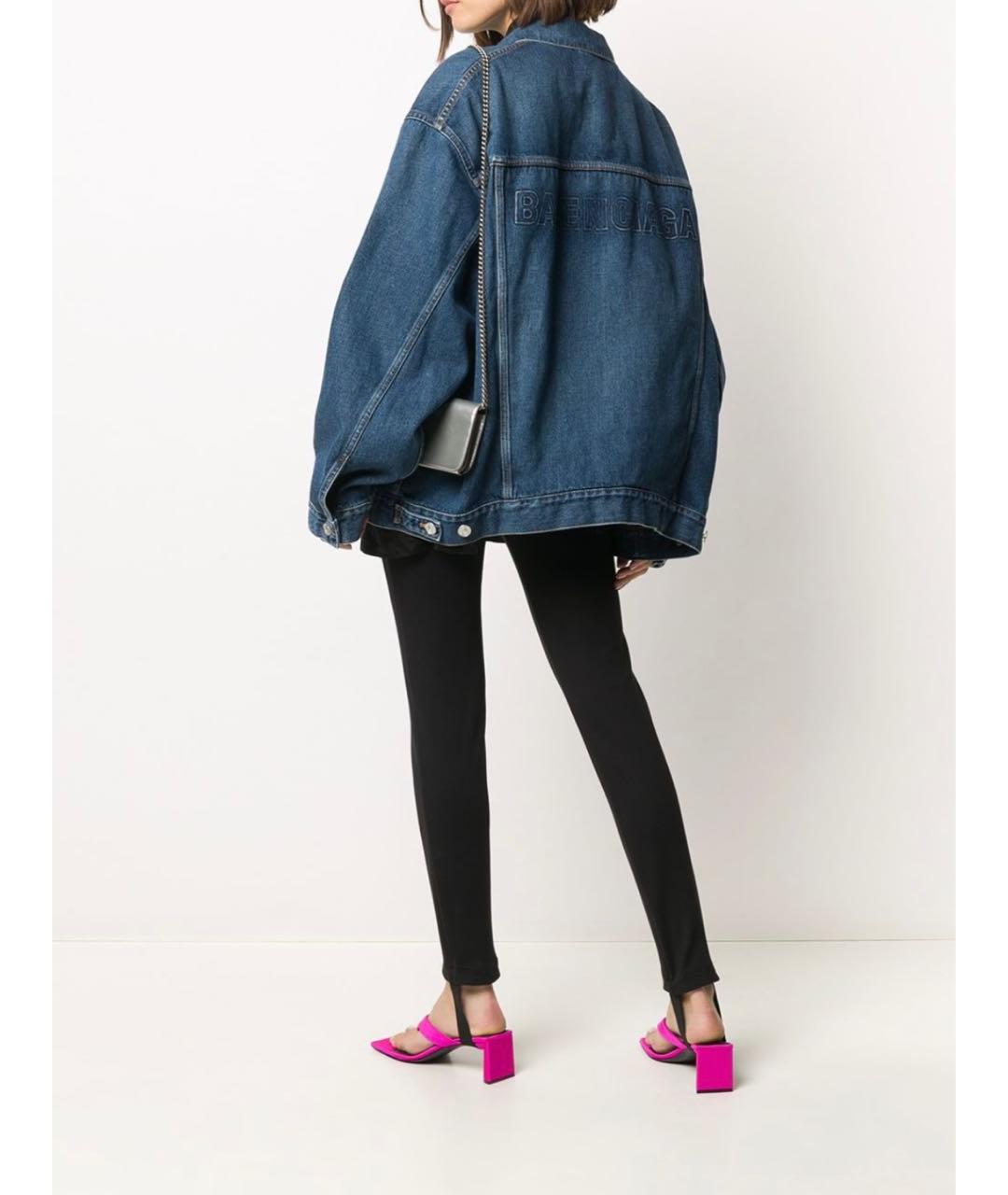 BALENCIAGA Синяя деним куртка, фото 6