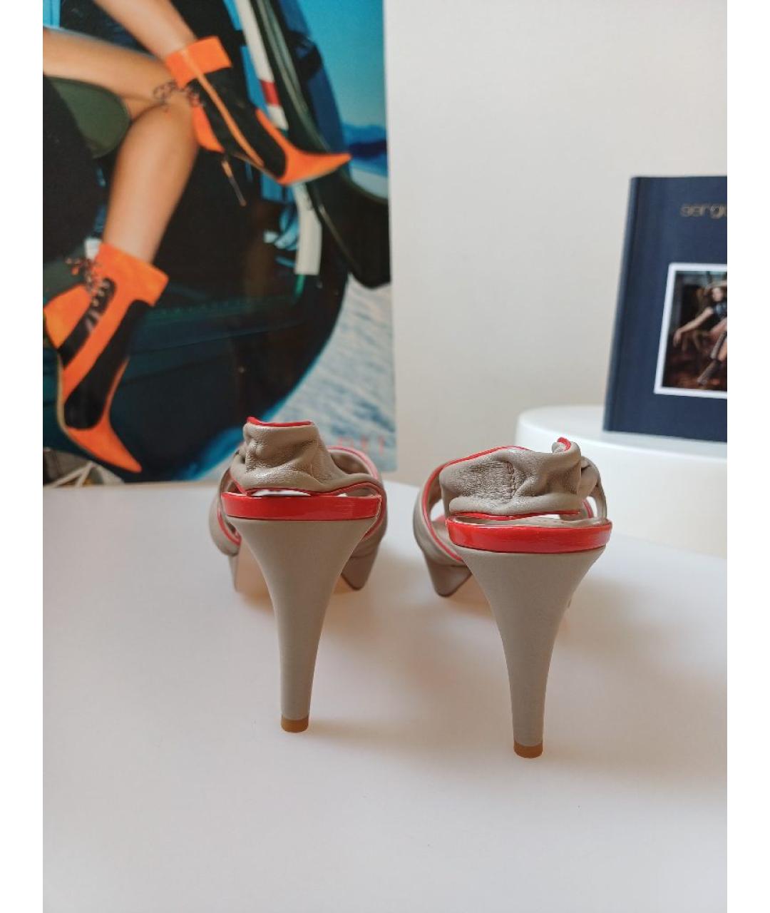 BALLY Мульти кожаные босоножки, фото 8