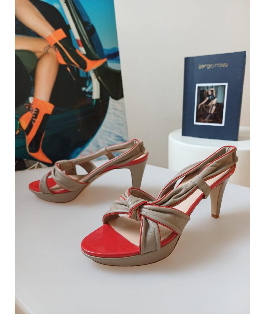 BALLY Мульти кожаные босоножки, фото 3