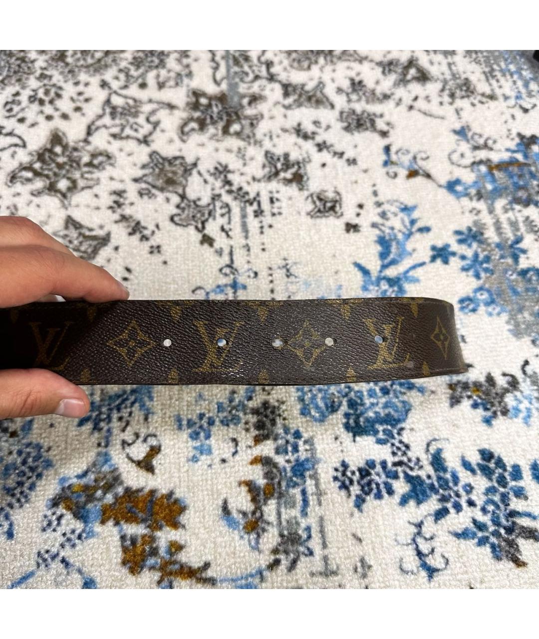 LOUIS VUITTON Коричневый ремень, фото 3