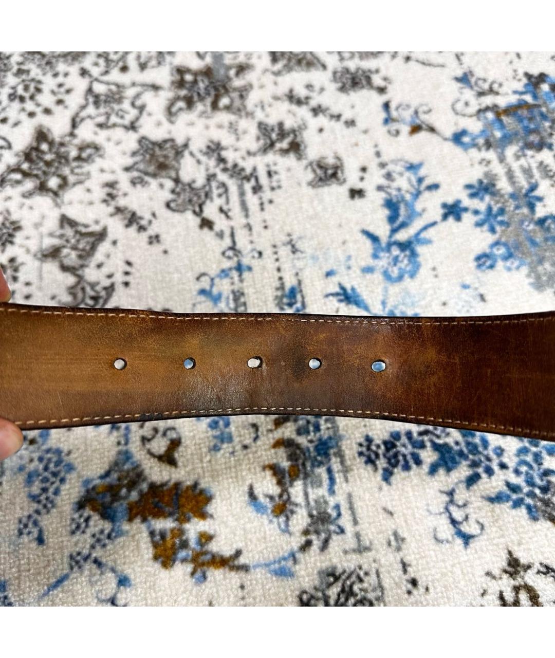 LOUIS VUITTON Коричневый ремень, фото 4