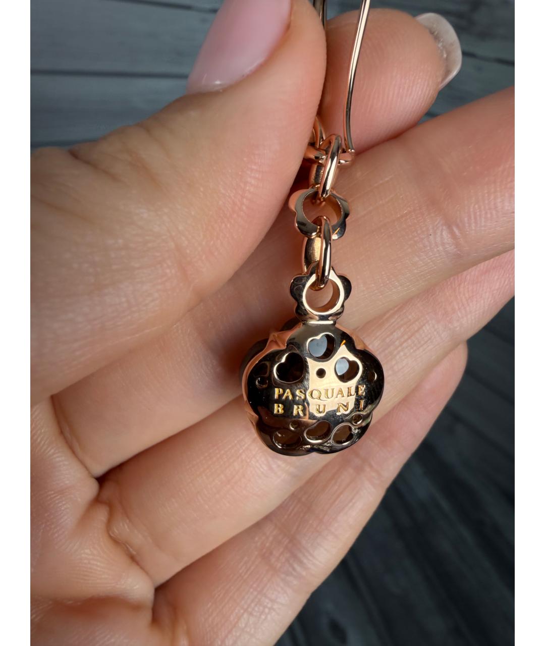 PASQUALE BRUNI Коричневые серьги из розового золота, фото 5