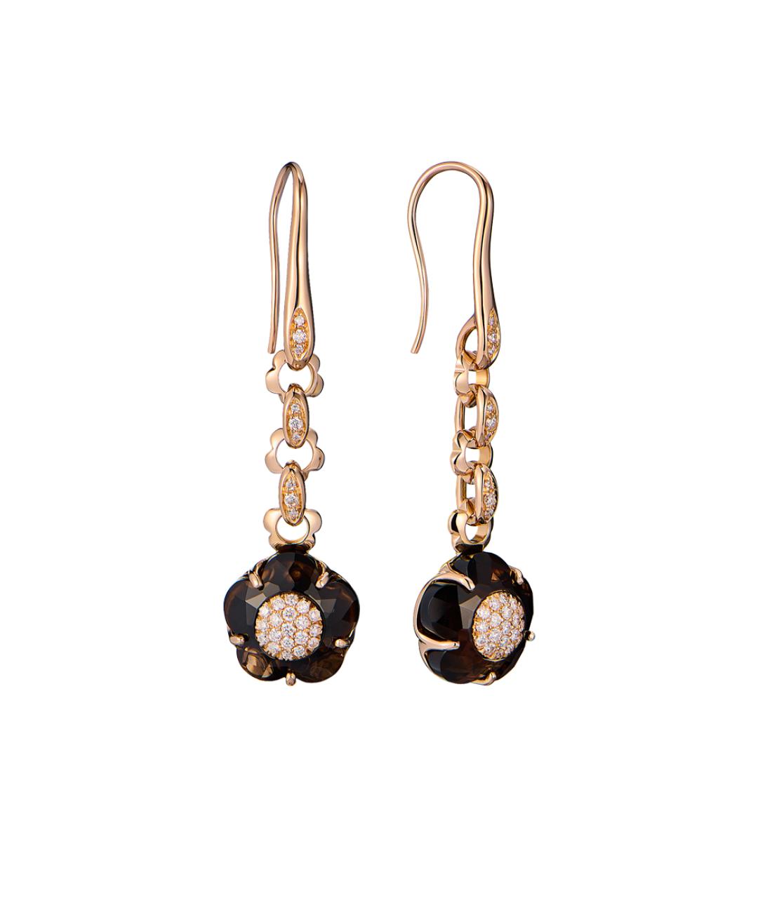 PASQUALE BRUNI Коричневые серьги из розового золота, фото 1