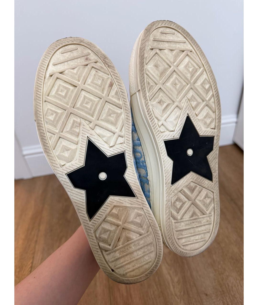 CHRISTIAN DIOR Голубые кеды, фото 5