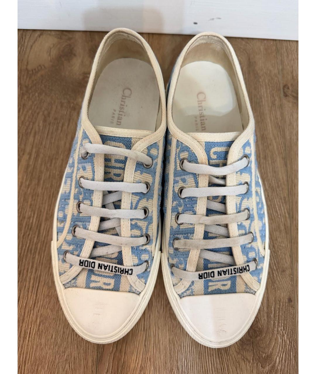 CHRISTIAN DIOR Голубые кеды, фото 3