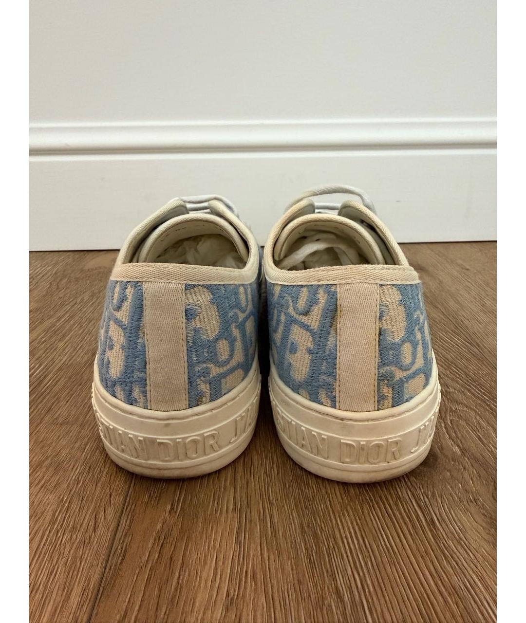 CHRISTIAN DIOR Голубые кеды, фото 4