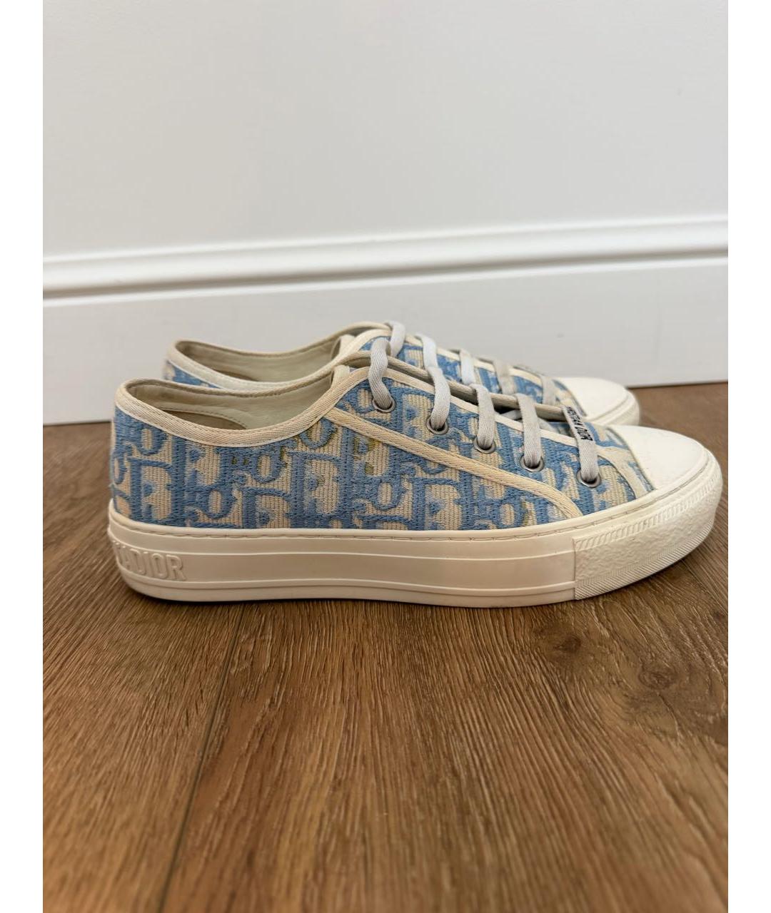 CHRISTIAN DIOR Голубые кеды, фото 8