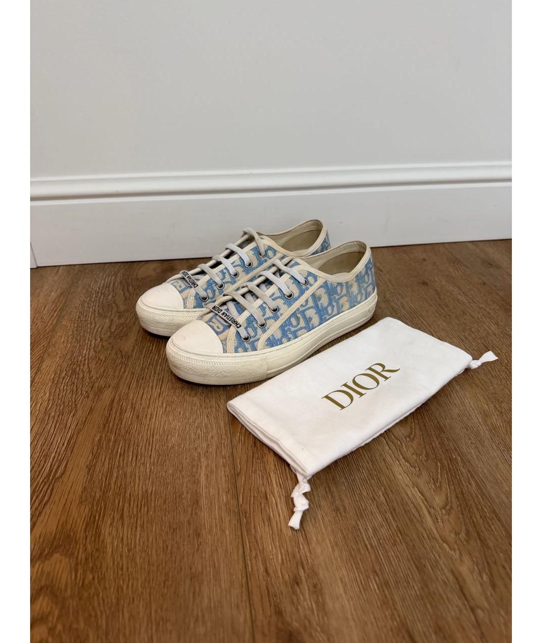 CHRISTIAN DIOR Голубые кеды, фото 7