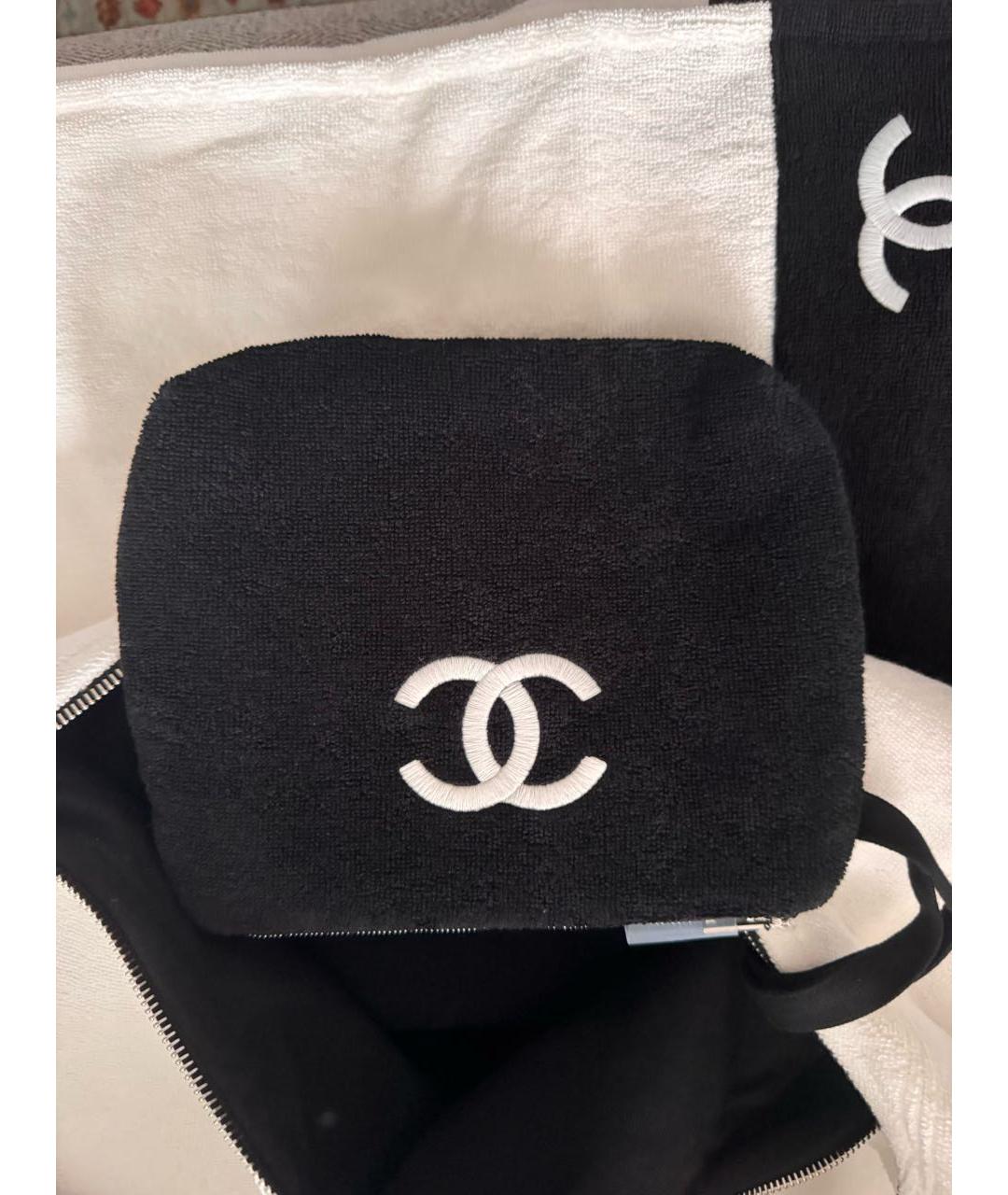 CHANEL Белая хлопковая пляжная сумка, фото 3