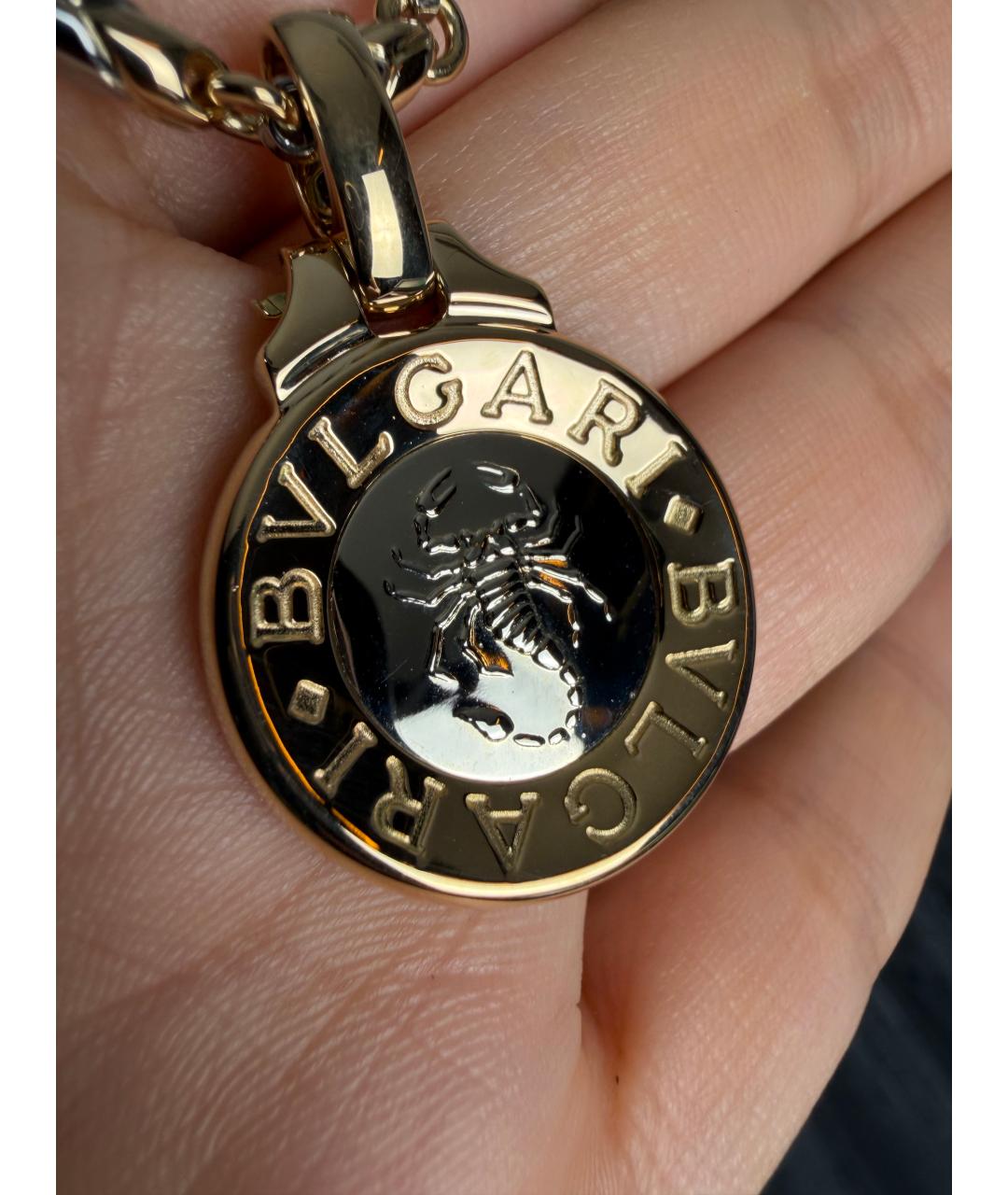 BVLGARI Золотая подвеска из желтого золота, фото 4