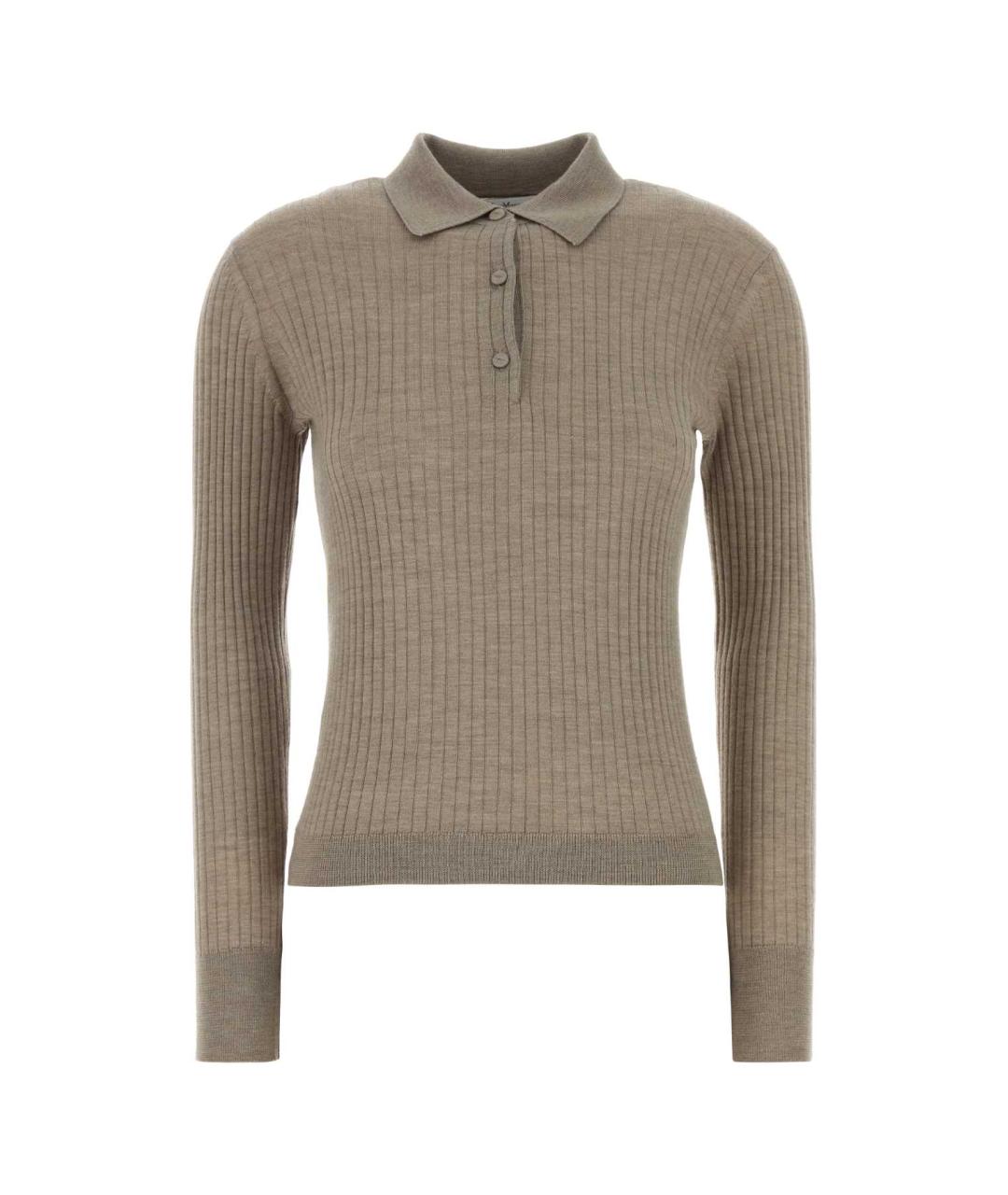 MAX MARA Серый кашемировый джемпер / свитер, фото 1