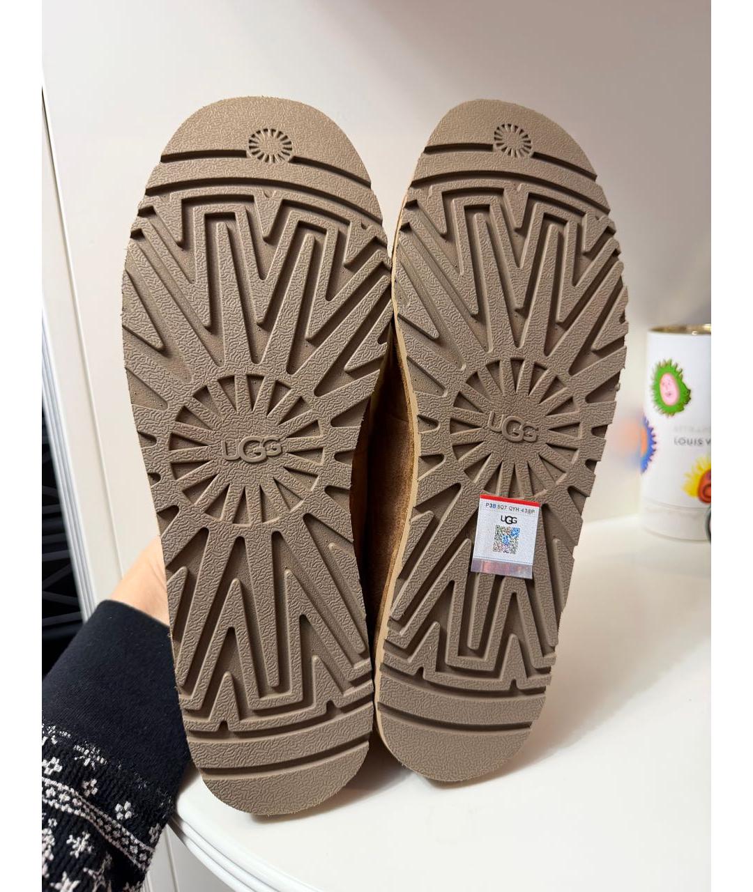 UGG AUSTRALIA Коричневые замшевые балетки, фото 6