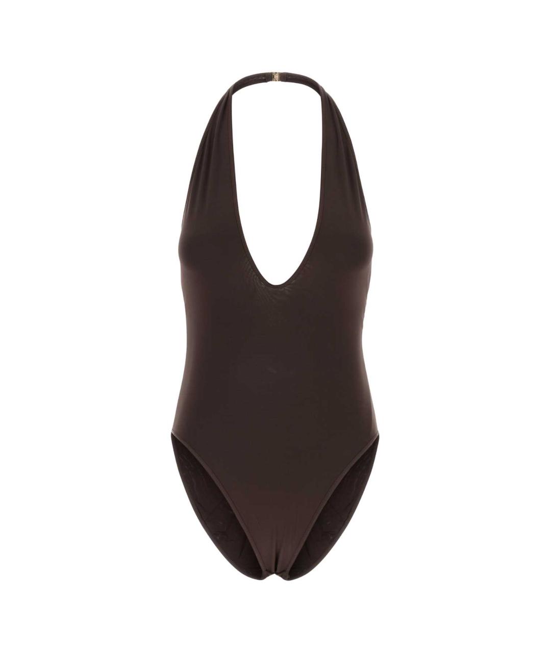 ZIMMERMANN Коричневое вискозное боди, фото 1