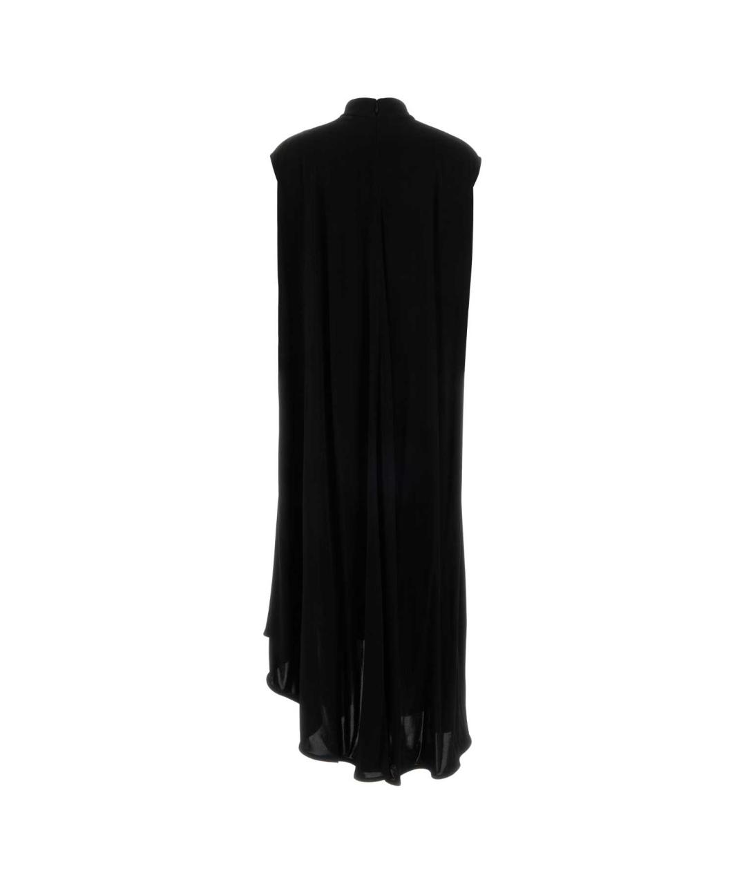 BOTTEGA VENETA Черное вискозное повседневное платье, фото 2