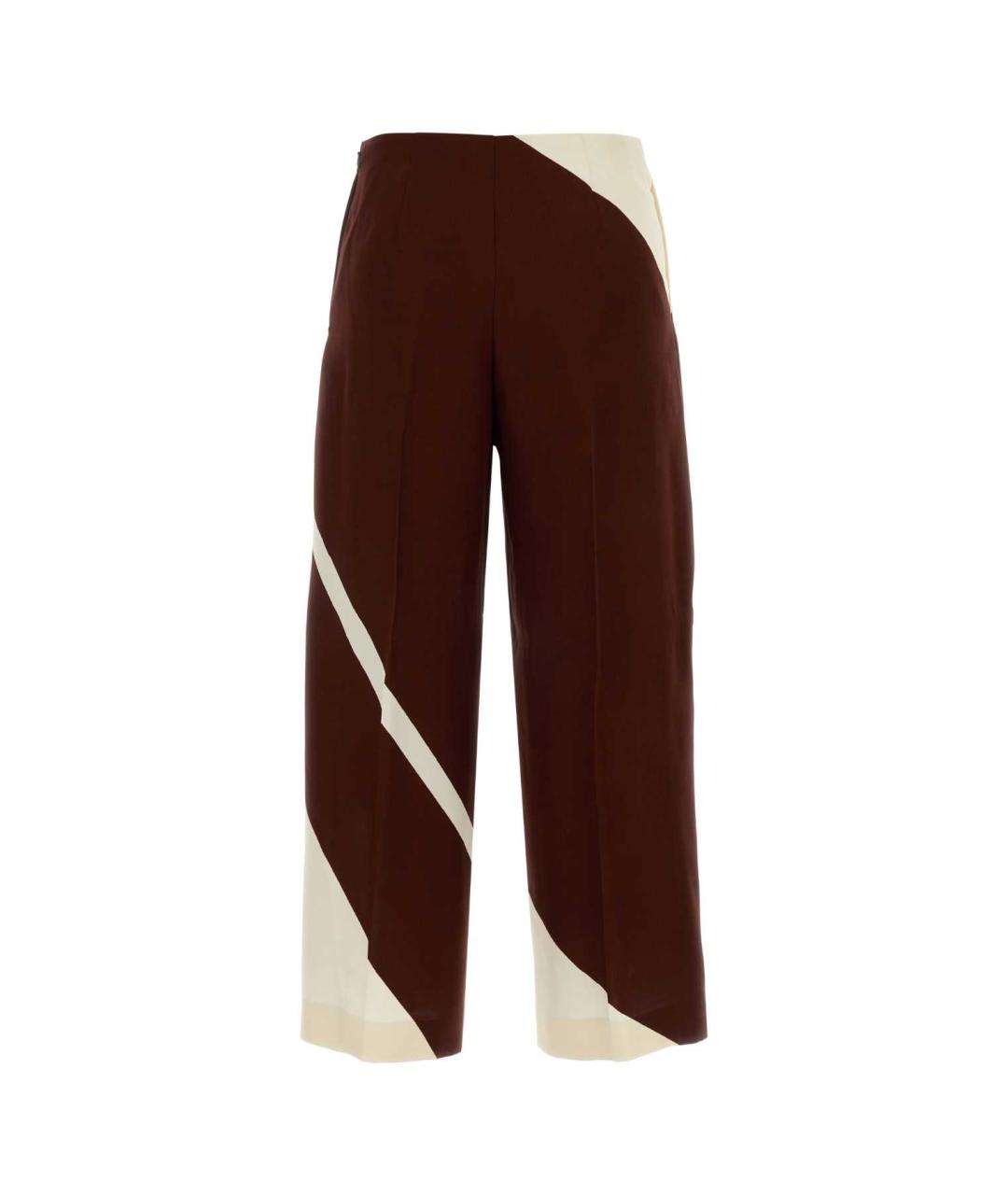 ALBERTA FERRETTI Мульти вискозные прямые брюки, фото 2