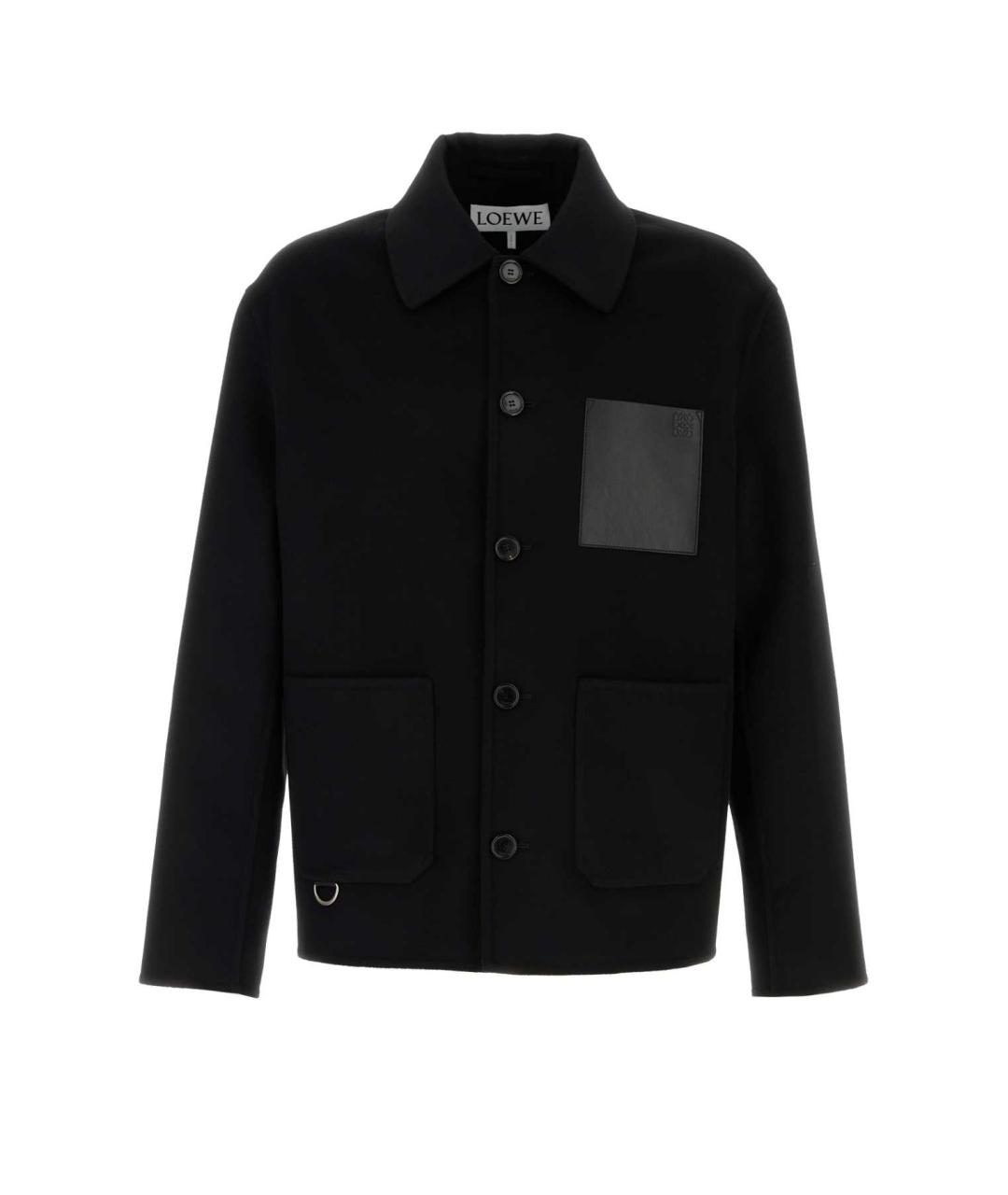 LOEWE Черная шерстяная куртка, фото 1