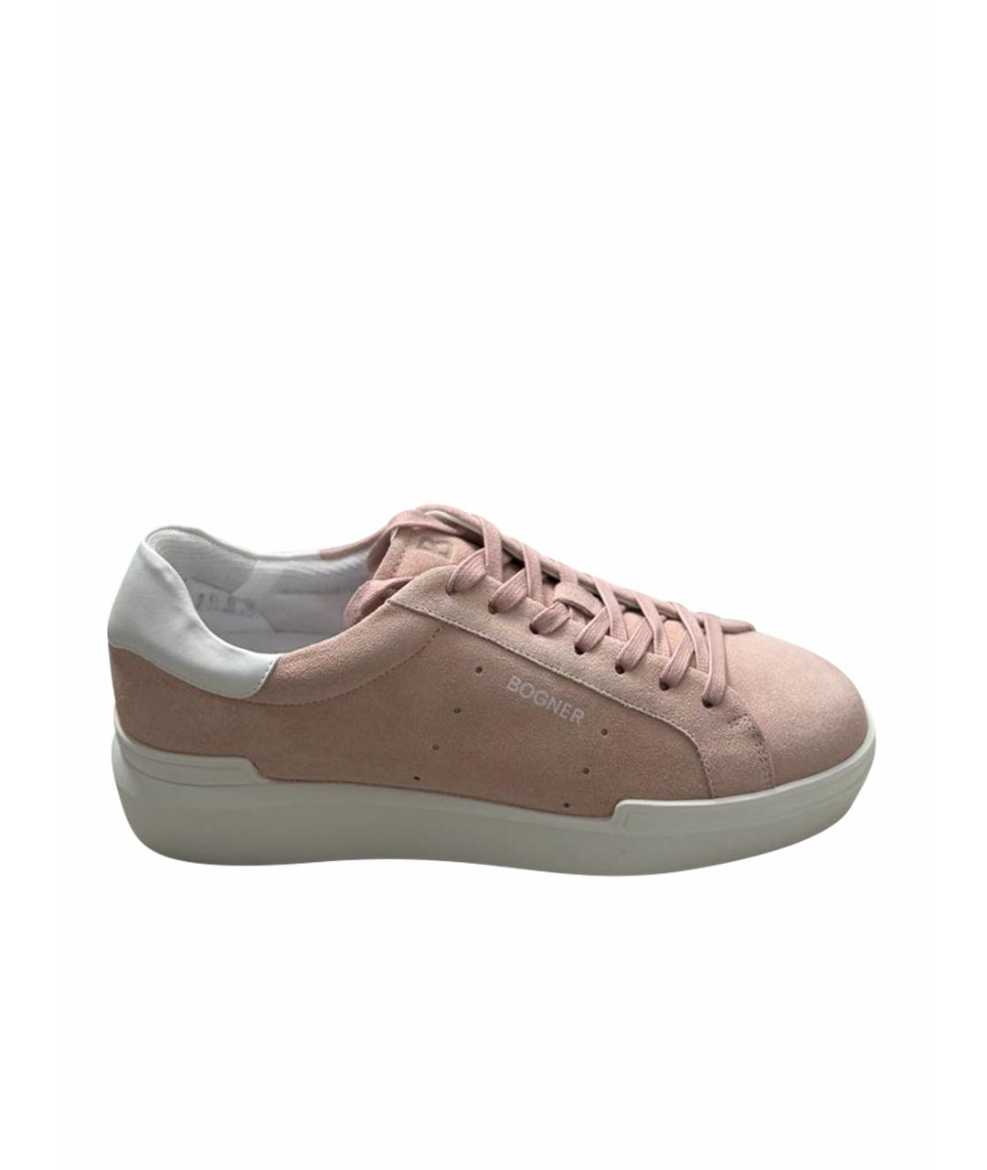 BOGNER Розовые замшевые кеды, фото 1