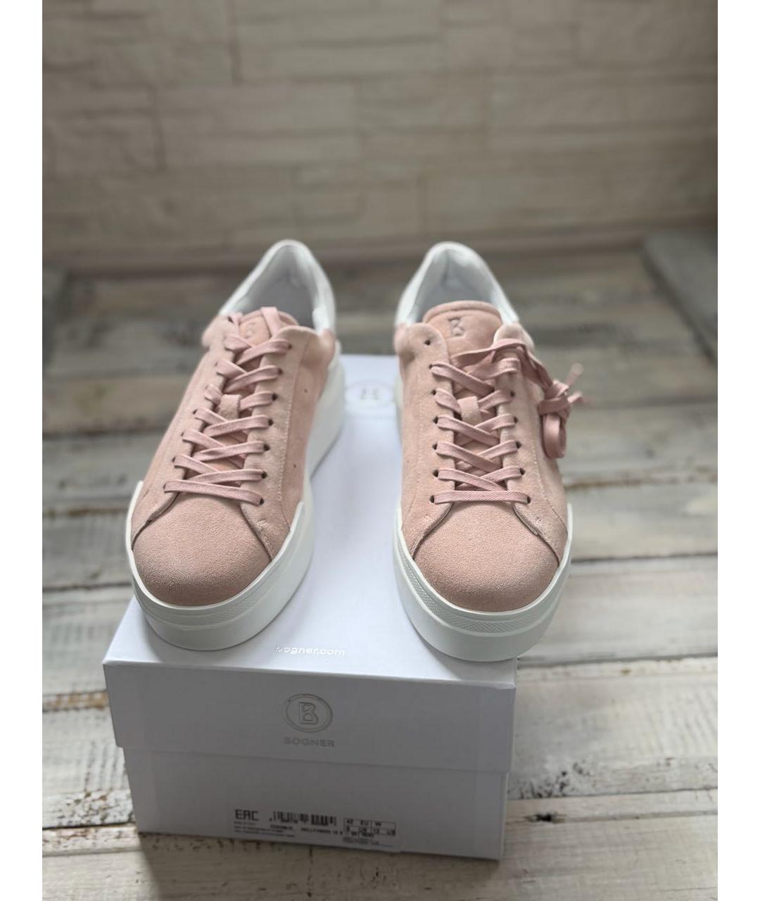 BOGNER Розовые замшевые кеды, фото 2