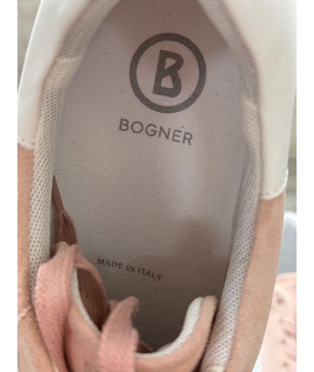 BOGNER Розовые замшевые кеды, фото 3