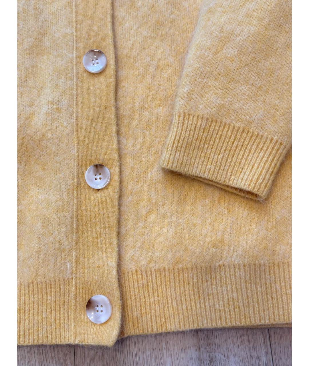 12 STOREEZ Желтый шерстяной кардиган, фото 4