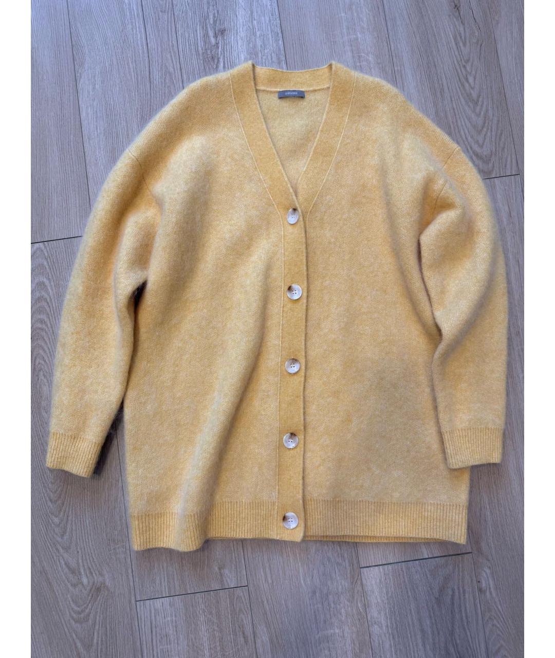 12 STOREEZ Желтый шерстяной кардиган, фото 5