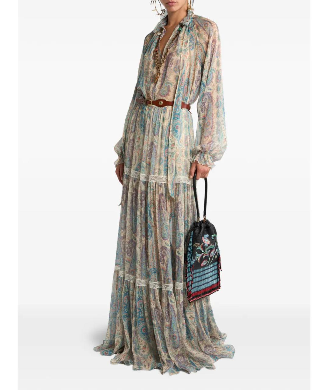 ETRO Мульти вискозная юбка миди, фото 3