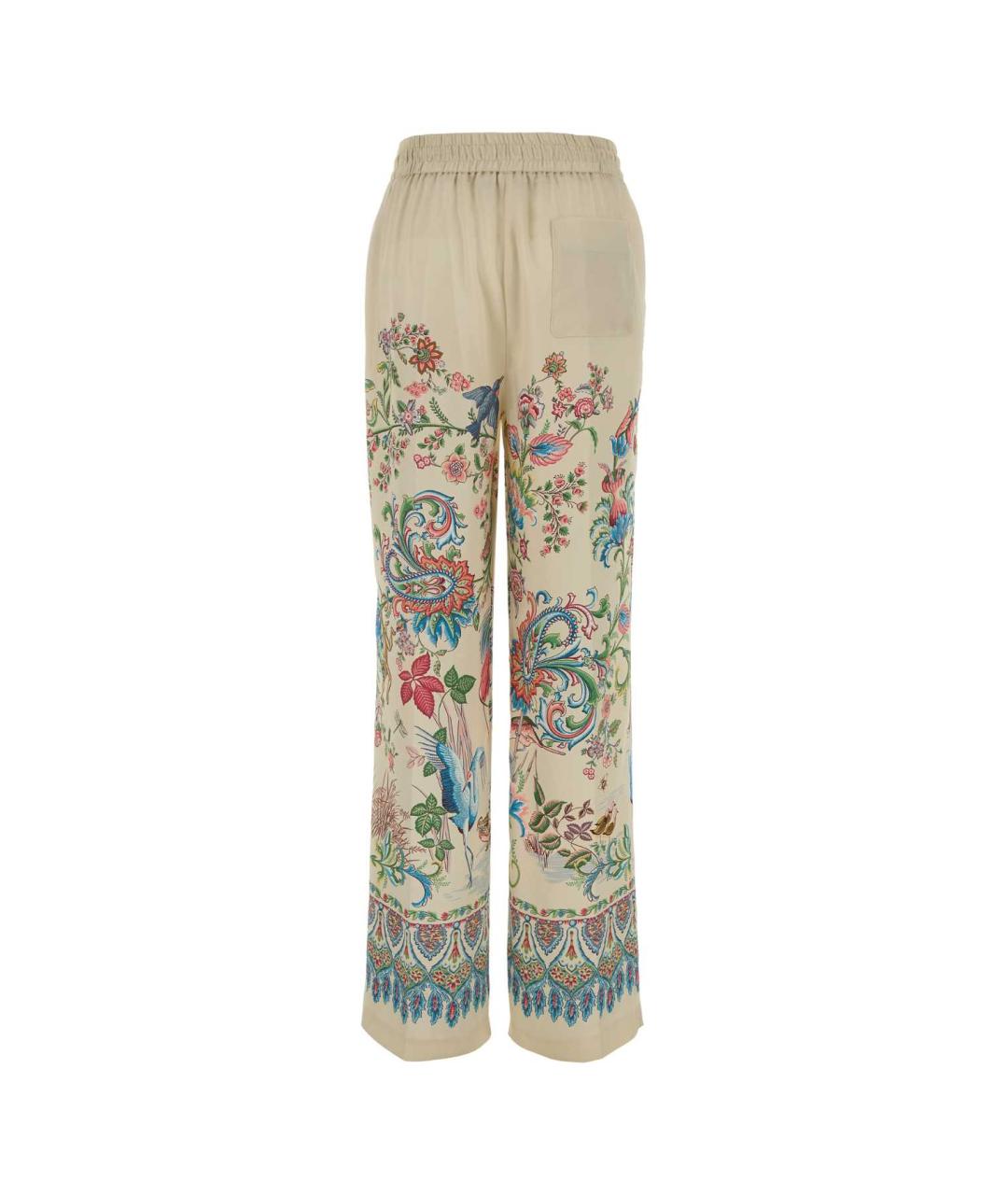 ETRO Мульти полиэстеровые прямые брюки, фото 2