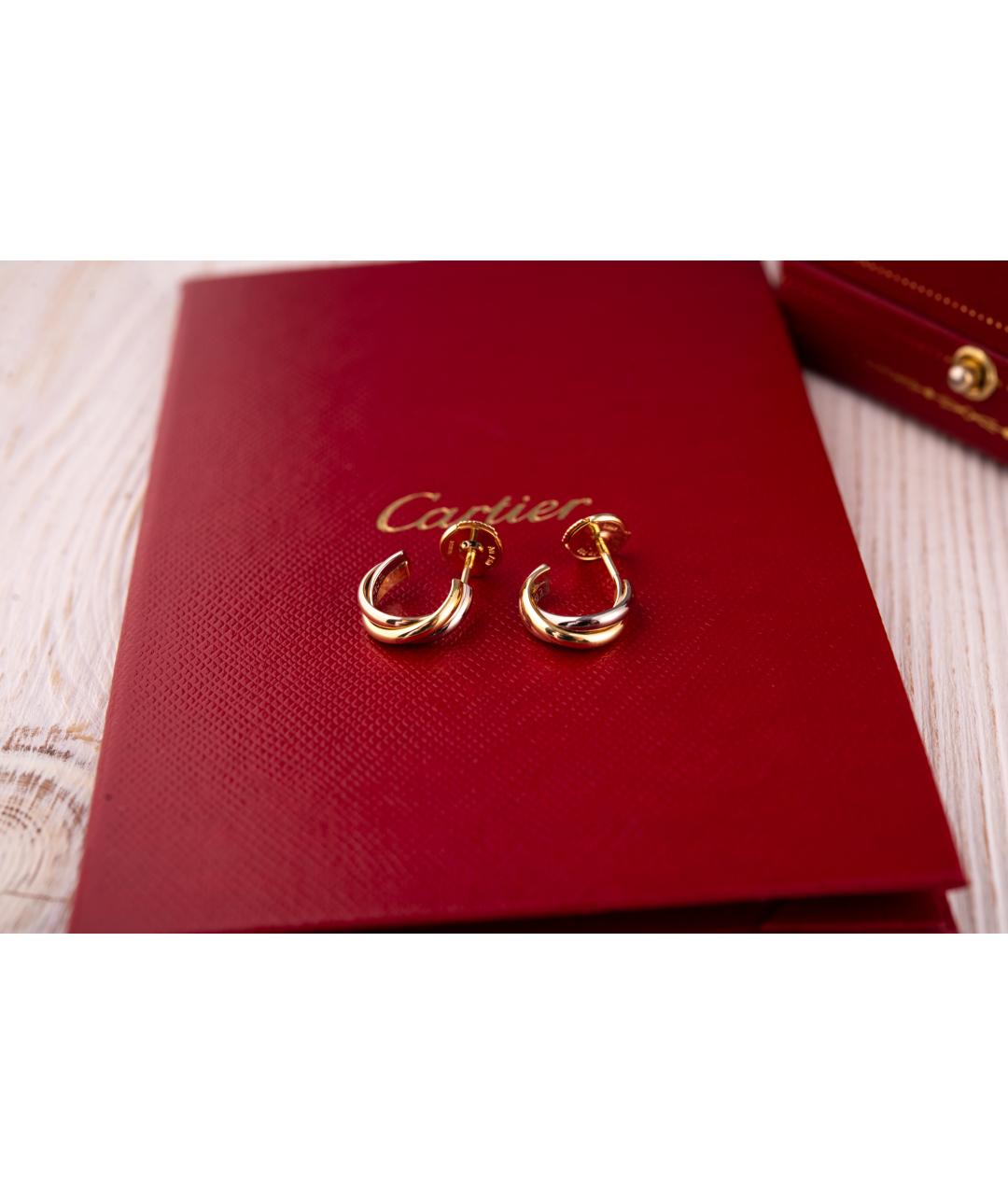 CARTIER Золотые серьги из желтого золота, фото 2