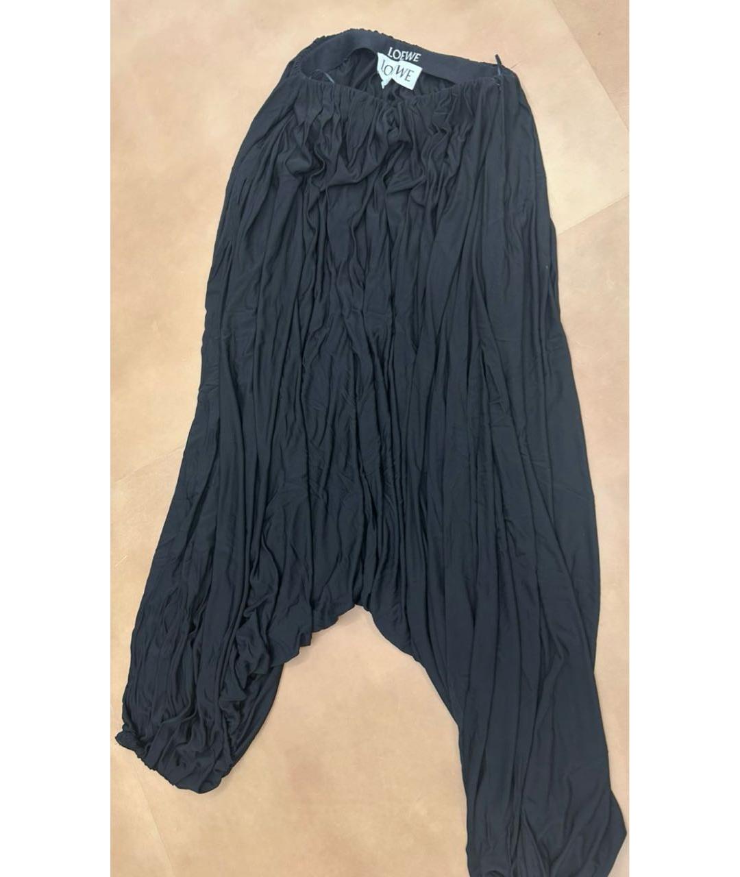 LOEWE Черные брюки широкие, фото 9