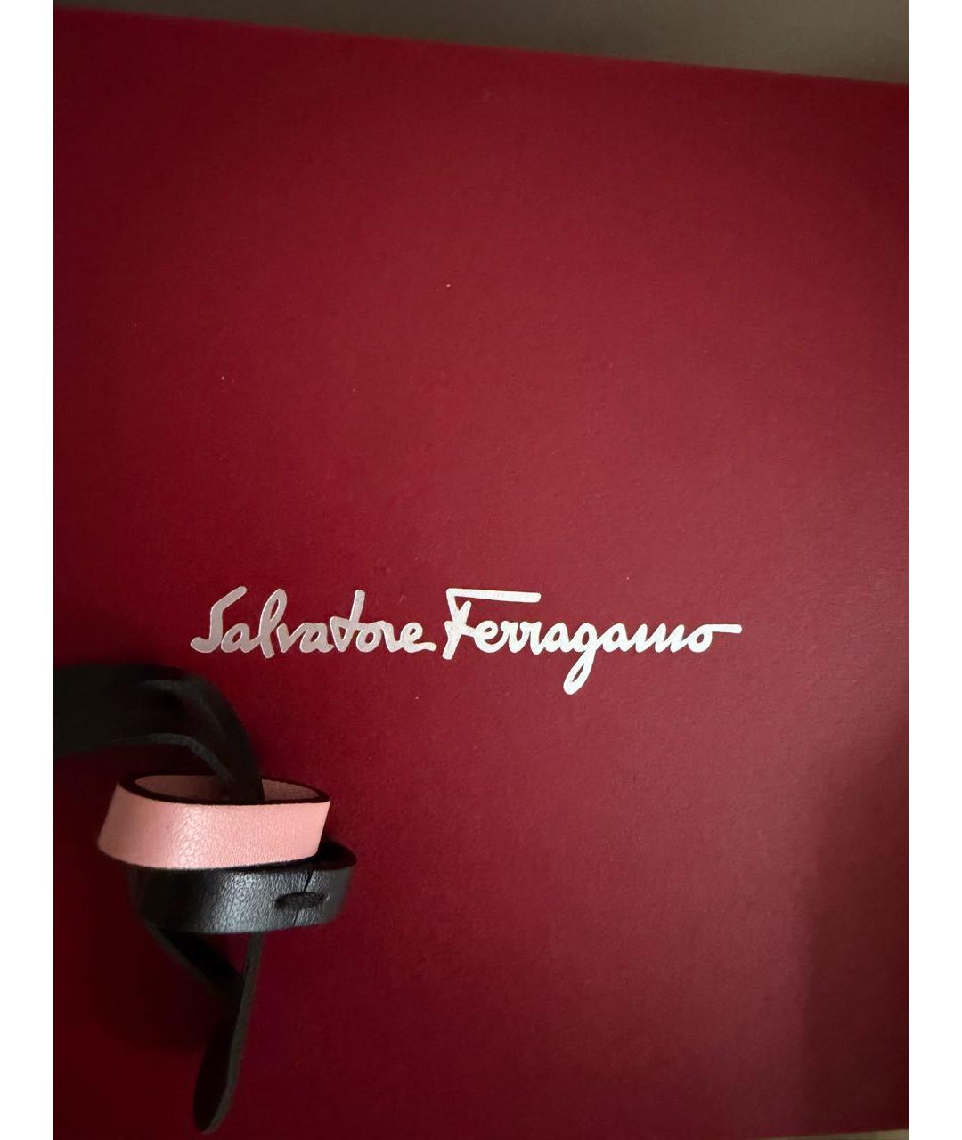 FERRAGAMO Черный кожаный ремень, фото 5
