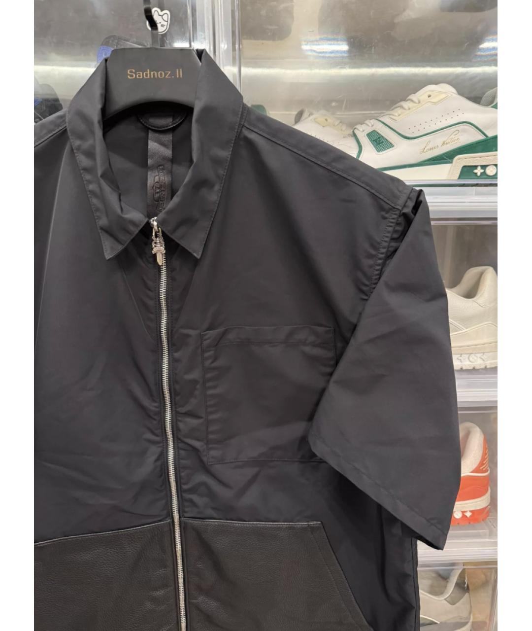 CHROME HEARTS Черная кэжуал рубашка, фото 5